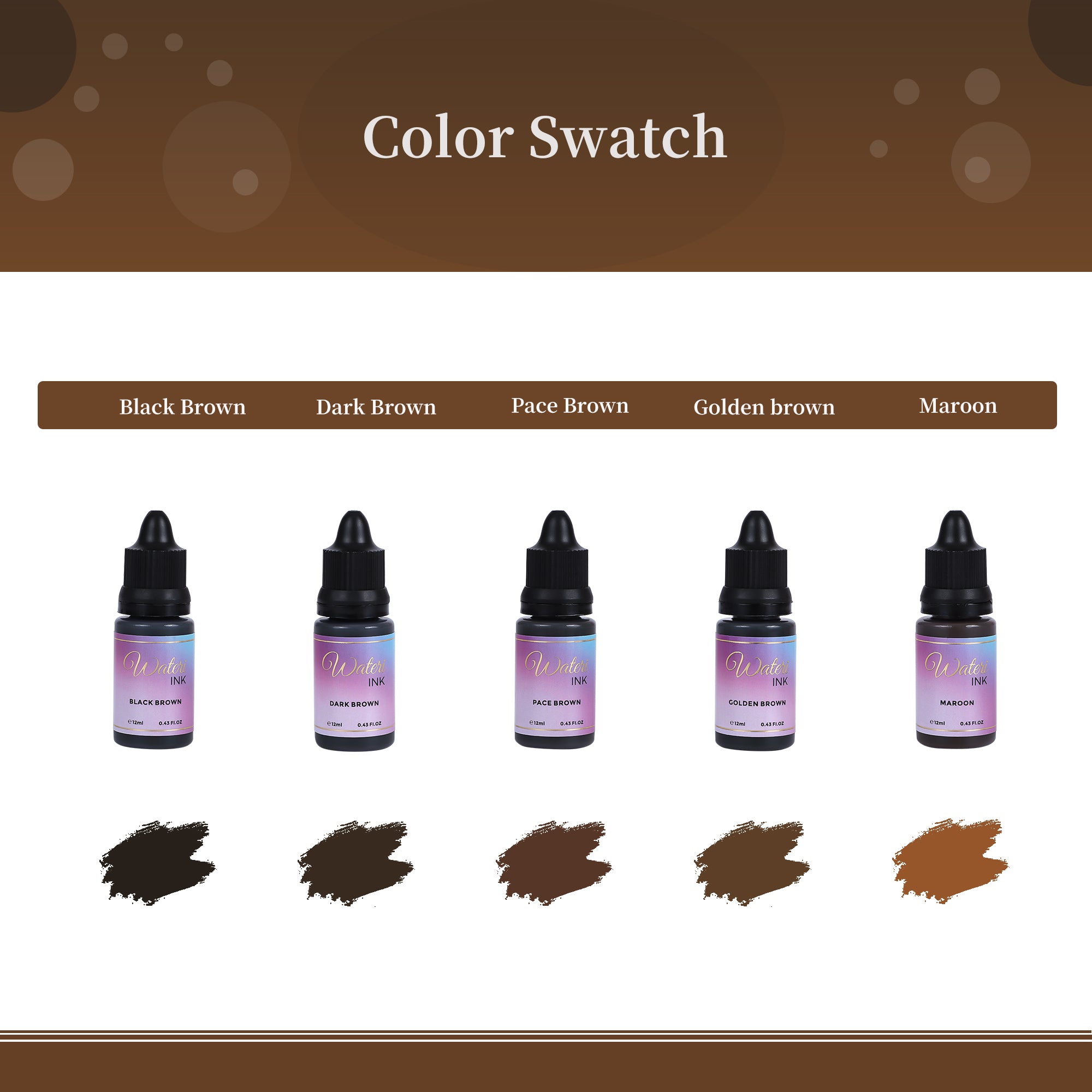 "Wateri" Water Based Pigment - Pace Brown 12ml